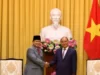 Momen Hangat Pertemuan Prabowo Dengan Presiden Vietnam