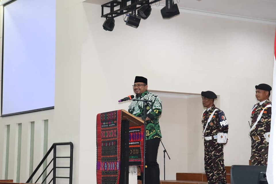 Menteri Agama RI Dan Bupati Toba Hadiri Pelantikan PW GP Ansor Sumut Di Kabupaten Toba