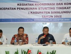 Bupati Simalungun Hadiri Giat Koordinasi Dan Konsolidasi Penurunan Stunting