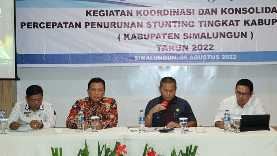 Bupati Simalungun Hadiri Giat Koordinasi Dan Konsolidasi Penurunan Stunting