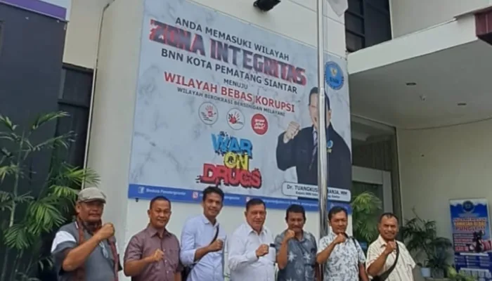 PJS Audensi Dengan BNNK Pematangsiantar Terkait Pencegahan Narkotika