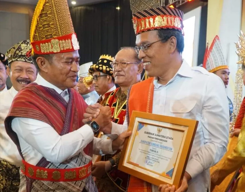 Musrenbang RKPD Sumut, Humbahas Terima Penghargaan Pencapaian Realisasi Anggaran 2023