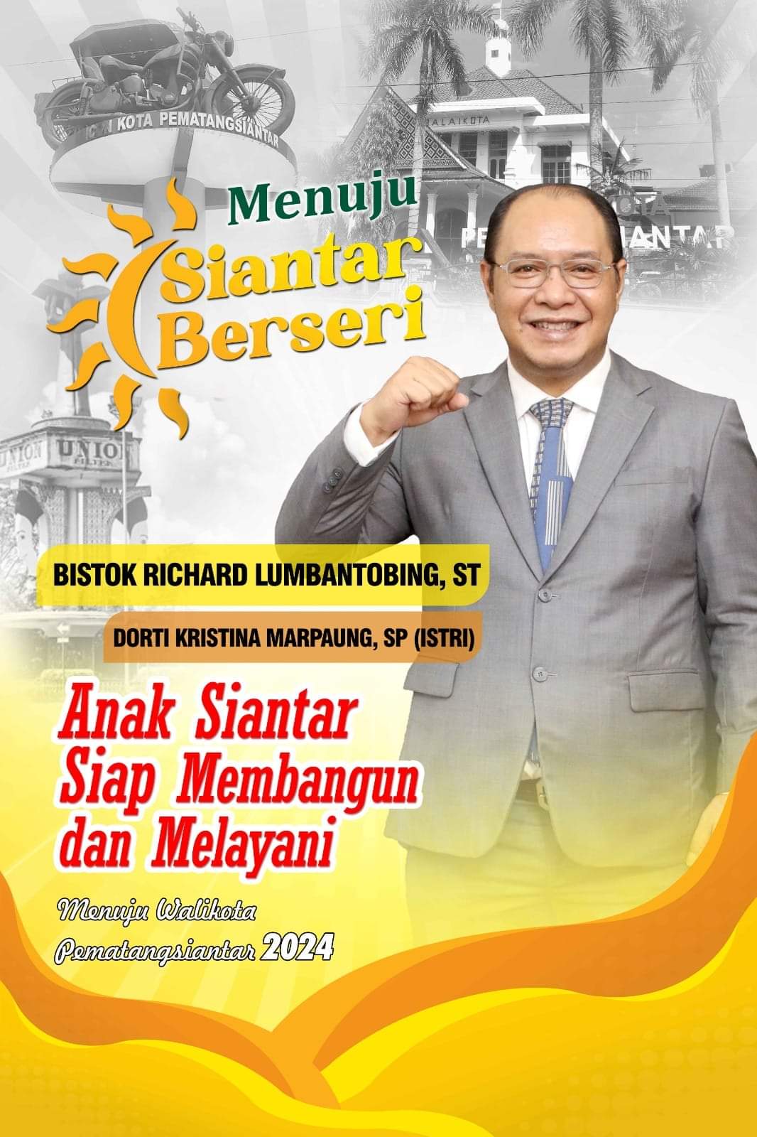 Kerinduan Membangun Pematangsiantar, Bistok Richard Lumbantobing Mencalonkan Diri Menjadi Walikota