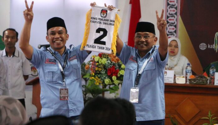 Paslon H. Anton Saragih dan Benny Gusman Sinaga Resmi Mendapatkan Nomor Urut 2 di Pilkada Simalungun 2024, Himbau Pendukung untuk Kampanye Damai