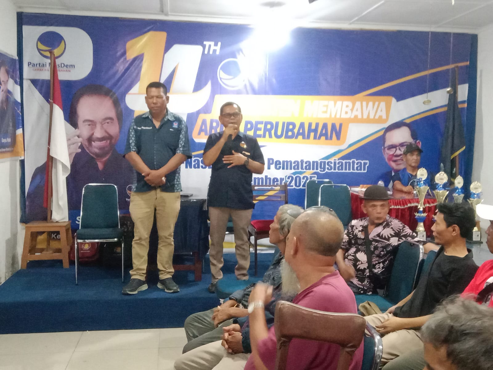 Turnamen Catur Warnai Peringatan HUT ke-14 Partai NasDem di Kota Pematangsiantar