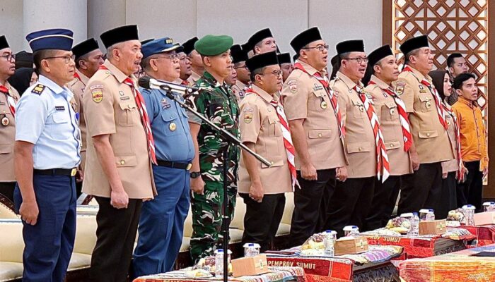 Wakil Bupati Simalungun Hadiri Pelantikan Pengurus Kwarda Sumut, Pramuka Didorong Perkuat Peran dalam Pencegahan Narkoba