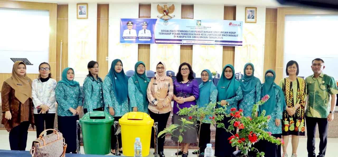 Sosialisasi Lingkungan Hidup: PKK di Simalungun Ditantang Jadi Agen Pembangunan Nagori Hijau